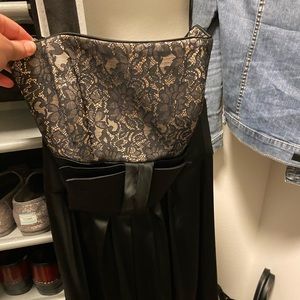 Brand new with tags black strapless cocktail dress